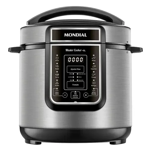 Panela de Pressão Elétrica Digital Mondial Master Cooker PE-60 6 L