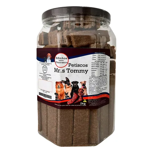 Petisco Bifinho Mr.s Tommy Super Premium Churrasco 2 kg