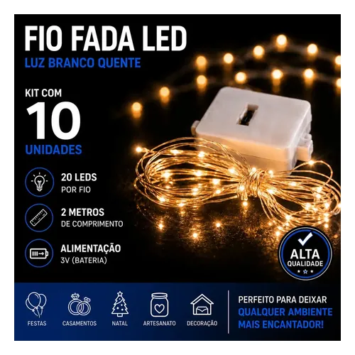 Fio de Fada LPH LPH-102M de 2 m a Pilha