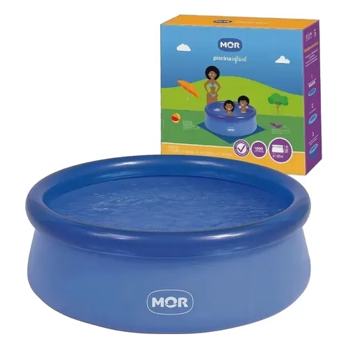 Piscina Inflável Mor Splash Fun Redonda 1.000 L Azul
