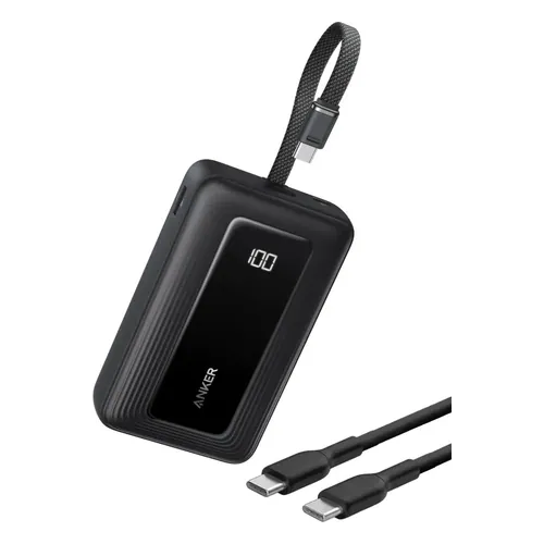 Power Bank Anker Zolo 20.000 mAh 45 W com cabo integrado