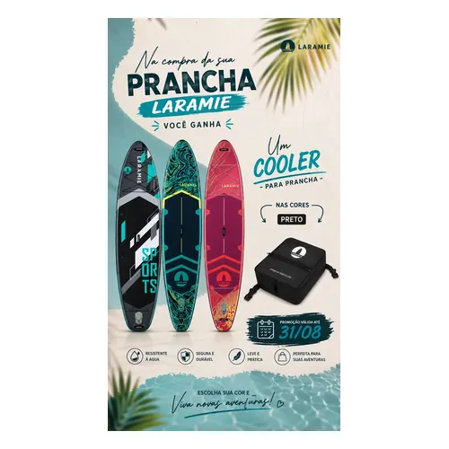 Prancha de Stand Up Paddle Inflável Laramie KIT-XGREEN 11.6