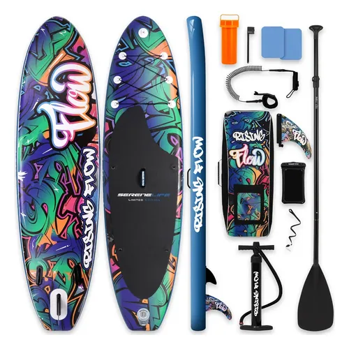 Prancha de Stand Up Paddle Inflável SereneLife SLSUPB636 320 cm