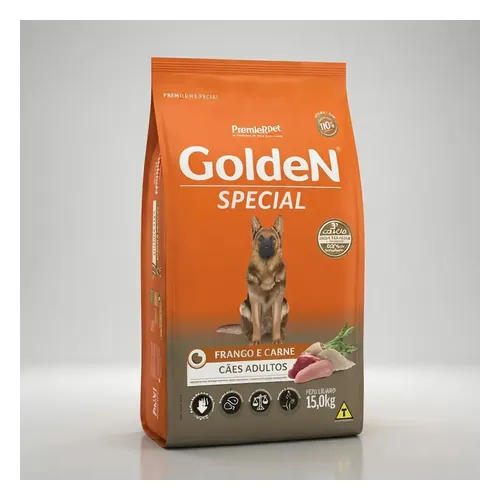 Ração Golden Special Cães Adultos Frango e Carne 15 kg