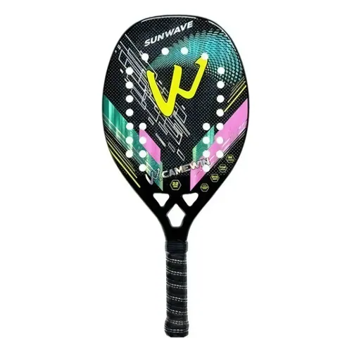 Raquete de Beach Tennis Camewin Fibra de Carbono 3K Sunwave