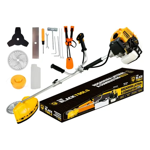Roçadeira Lateral a Gasolina The Black Tools BRO520, 52 cc e 4 em 1