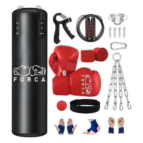 Kit Saco de Pancada Dobevi 120 cm com Luvas e Acessórios