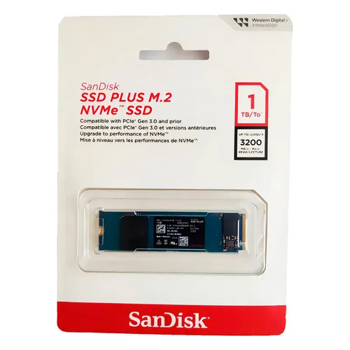SSD SanDisk Plus NVMe 1 TB PCIe 3.0