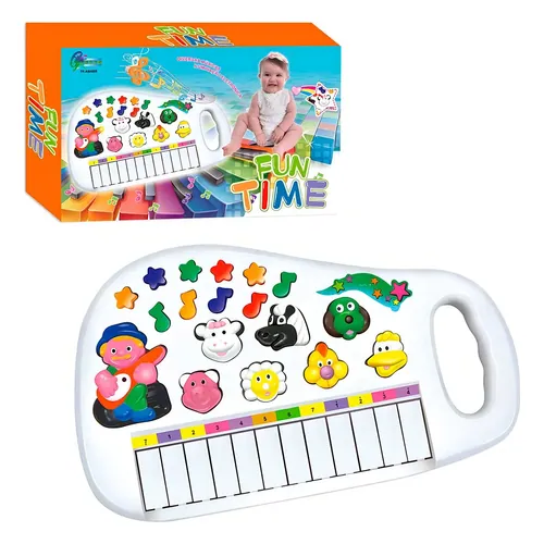 Teclado Infantil Kizumba Time Musical 30 Teclas com Luz