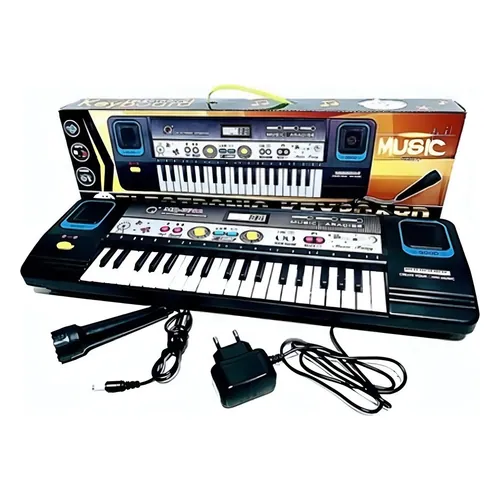 Teclado Elétrico Infantil Toyng Show 37 Teclas com Microfone e Fonte