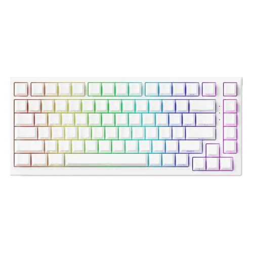 Teclado Magnético Akko TAC75 HE, 75%, switch Akko Glare, branco