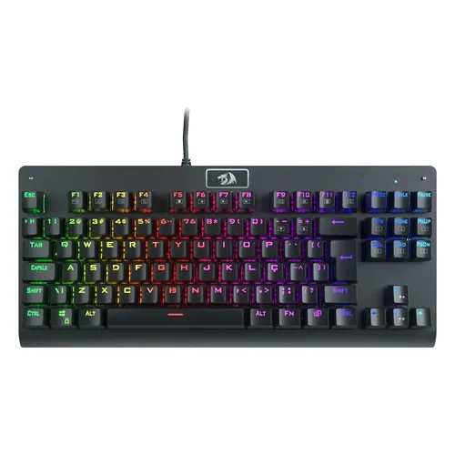 Teclado Mecânico Redragon Dark Avenger K568, TKL, switch Outemu Blue, preto