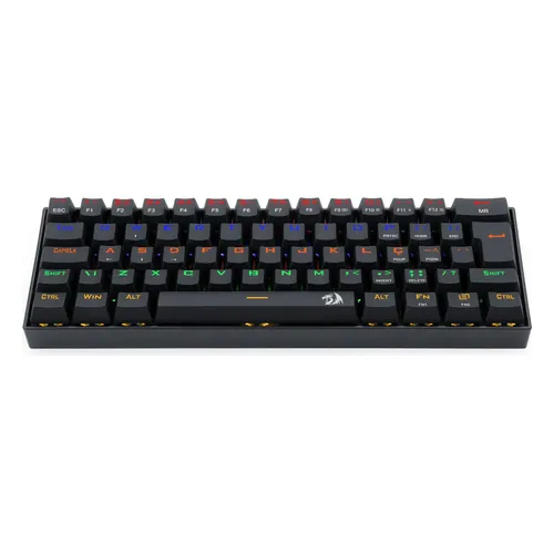 Teclado Mecânico Redragon Lakshmi K606R, switch Redragon MK2 Blue, preto