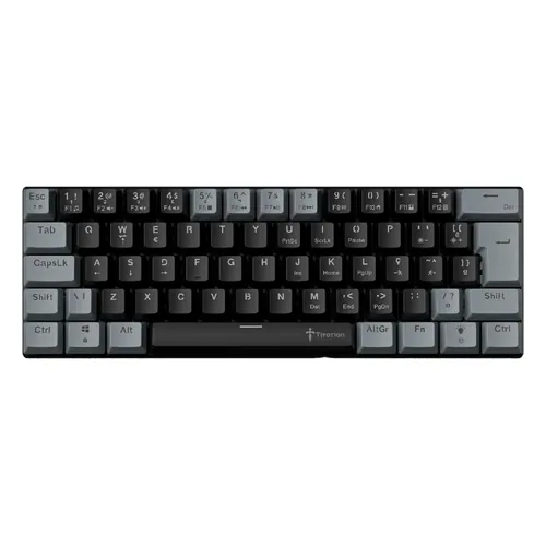 Teclado Mecânico Titorion TM002, 60%, switch marrom, cinza-escuro
