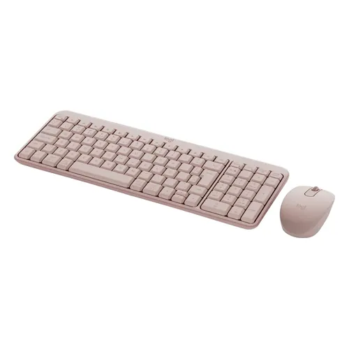 Combo Teclado e Mouse Logitech MK250 Bluetooth Rosa