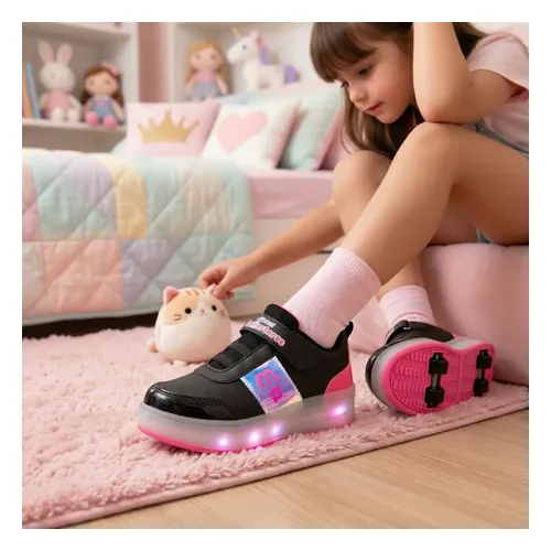 Tênis de Rodinha Infantil Mini-Pé MP2623 com LED