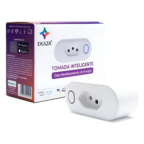 Tomada Inteligente Wi-Fi Ekaza EKNXT005 16 A