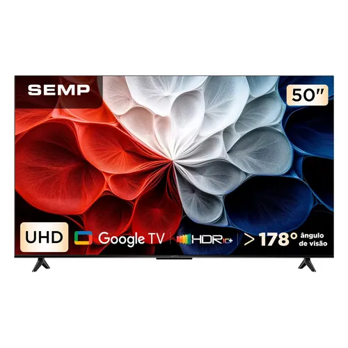 Smart TV Semp 50" 4K S62 Google TV