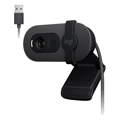 Webcam Logitech Brio 100 Full HD 1080p Grafite