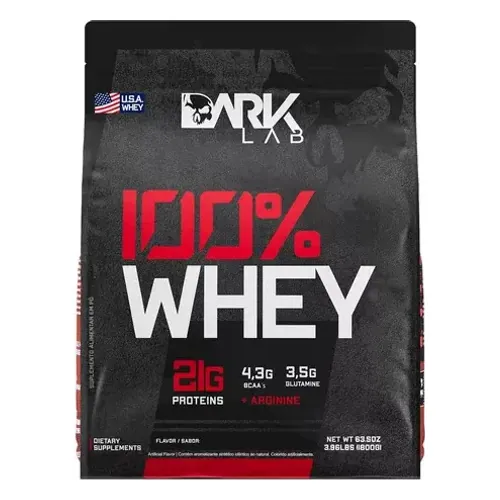 100% Whey Protein Dark Lab 1,8 kg Refil Sabor Baunilha